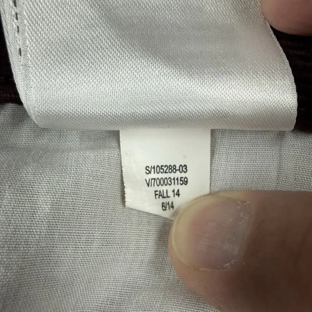 Banana Republic Vintage Straight Corduroy Pants Men's 30x30 Burgundy 100% Cotton